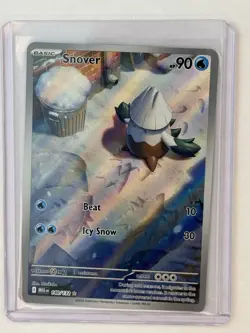 Snover 140/132 Illustration Rare Holo – ME01 Mega Evolution Pokemon TCG NM - Image 1
