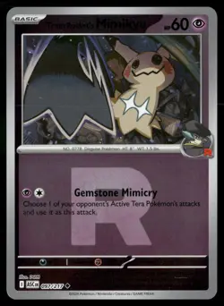 Team Rocket's Mimikyu (Team Rocket) 097/217 Ascended Heroes Pokemon RH NM - Image 1