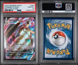 POKEMON SWORD & SHIELD BRILLIANT STARS 69 FULL ART/MIMIKYU VMAX PSA 10 - Image 2