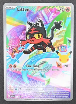 Rowlet 043, Litten 044, Popplio 045 Pokemon 30th First Partner Set Promo - Image 4