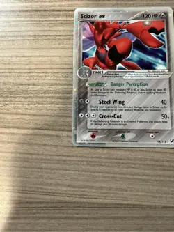 2005 Pokemon Unseen Forces Scizor ex 108/115 Ultra Rare MP/HP - Image 4