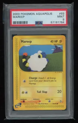 POKEMON Aquapolis MAREEP 93/147 Common PSA 9 MINT Vintage WOTC Low POP 30 - Image 1