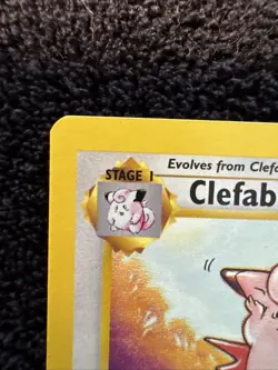 Clefable 17/64 Pokemon 1st Edition Jungle 1999 LP/NM Non-Holo - Image 2