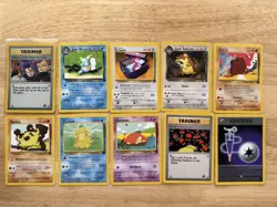 Pokemon TCG - Lot of 10 from Team Rocket Set including Holo Trainer - Image 1