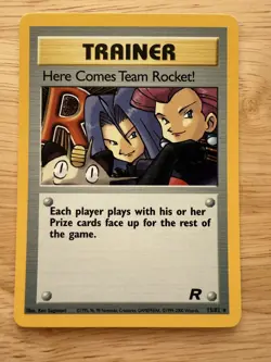 Pokemon TCG - Lot of 10 from Team Rocket Set including Holo Trainer - Image 2