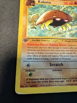 Pokemon KABUTO 50/62 - 1st Edition Fossil - Very HP - Image 5