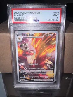 Blaziken 192/182 Illustration Rare Destined Rivals Pokemon TCG PSA 9 MINT - Image 1