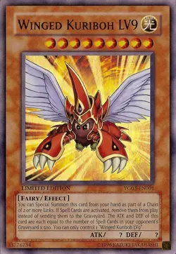 Yugioh! HP Winged Kuriboh LV9 - YG03-EN001 - Ultra Rare - Limited Edition Heavil - Image 1