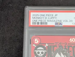 PSA 10 Gem Mint ONE PIECE Magazine Vol.20 Monkey D Luffy Promo japanese - Image 4