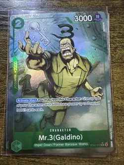 Mr.3(Galdino) Full Art ST30-014 C* Luffy & Ace Starter Deck EX, One Piece, Foil - Image 1