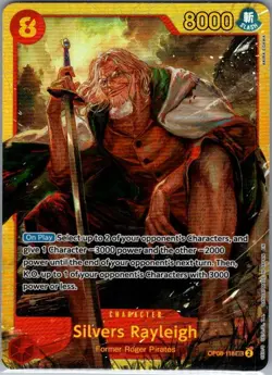 Silvers Rayleigh OP08-118 SEC English Two Legends - One Piece Card - NM - Image 1