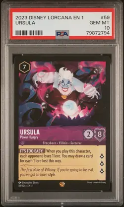 Disney Lorcana First Chapter Legendary Set of 5 | PSA 10 - Image 2