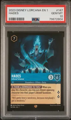 Disney Lorcana First Chapter Legendary Set of 5 | PSA 10 - Image 4