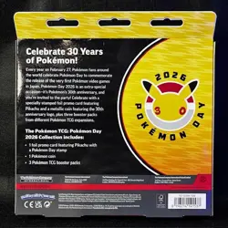 Pokemon Day 2026 Collection Box Sealed Pikachu STAMPED Promo 30th Anniversary - Image 2