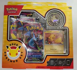 Pokemon Day 2026 30th Anniversary Collection Pikachu Promo Coin 3 Boosters NEW - Image 1