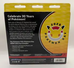 Pokemon Day 2026 30th Anniversary Collection Pikachu Promo Coin 3 Boosters NEW - Image 2