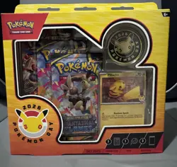 Pokemon TCG: Pokemon Day 2026 30th Anniversary Collection Box Pikachu Promo - Image 1
