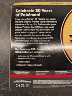 Pokemon Day 2026 Collection Box - Pikachu Promo 30th Anniversary - Image 3