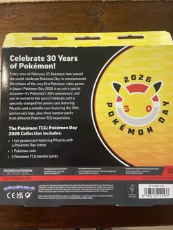 2026 Pokemon Day Pikachu Collection (30th Anniversary) - Brand New/Sealed - Image 2