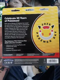 Pokemon Day 2026 Collection Box | 30th Anniversary Pikachu Promo | Sealed New - Image 2