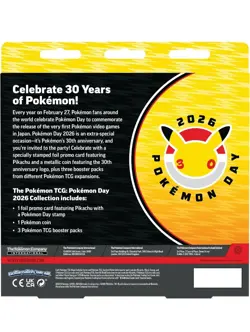 Pokemon Day 2026 30th Anniversary Pikachu Promo Collection Box Sealed - Image 2