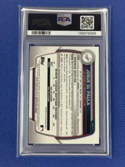 2023 Bowman Chrome Josue De Paula 1st Mega Box Mojo Refractor Dodgers PSA 10 GEM - Image 3