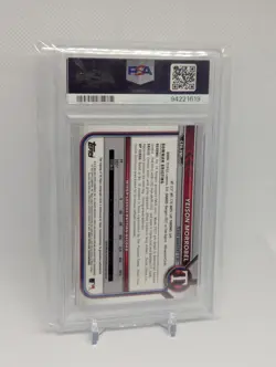 PSA 10 YEISON MORROBEL AUTO 2022 Bowman Chrome BLUE HTA REFRACTOR/150 GEM MINT - Image 2