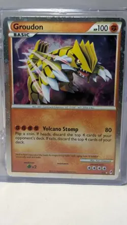 Pokemon Card Groudon Shiny Holofoil Rare Call of Legends SL04 NM 2011 - Image 1