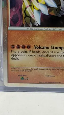 Pokemon Card Groudon Shiny Holofoil Rare Call of Legends SL04 NM 2011 - Image 4