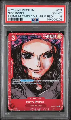 2023 ONE PIECE PREMIUM CARD COLLECTION -ONE PIECE FILM RED- NICO ROBIN PSA 8 - Image 1