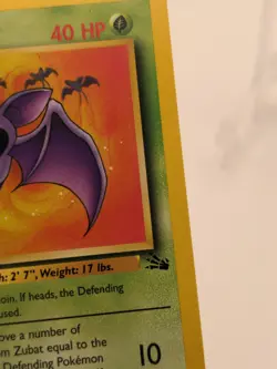 Zubat 1st Edition 57/62 Fossil Set - Common Pokemon Card - VG - Image 3