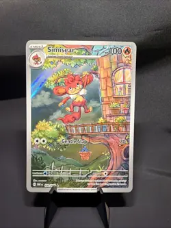Simisear White Flare Holo Pokemon TCG Card Illustration 100/086 SV - Image 1