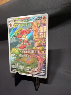 Simisear White Flare Holo Pokemon TCG Card Illustration 100/086 SV - Image 3