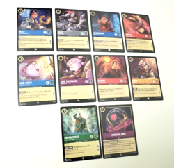 Disney Lorcana Theme Lot - Beauty And The Beast Theme Lot Of 10 Cards - Image 1
