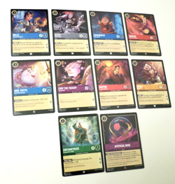 Disney Lorcana Theme Lot - Beauty And The Beast Theme Lot Of 10 Cards - Image 2