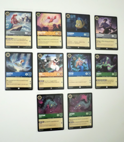 Disney Lorcana Theme - The Little Mermaid - Lot of 10 Cards - Image 1
