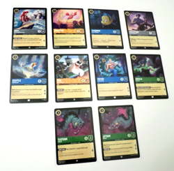 Disney Lorcana Theme - The Little Mermaid - Lot of 10 Cards - Image 2
