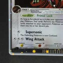 HOLO BLEED Aerodactyl EX 94/100 E-reader Pokemon 2003 Sandstorm Set #94 Card NM - Image 4