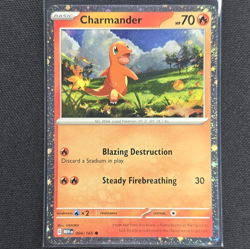 Charmander - 004/165 - Cosmos Holo - Promo - 151 - Pokemon Card - NM/M - Image 1