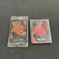 One Piece DF03 Devil Fruit Collection Vol 3 Promo Don Card &Red Sleeves Sealed - Image 1