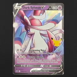 Pokemon TCG Card Dark Sylveon V SWSH134 25th Celebrations Promo - NM - Image 1