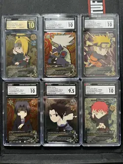 Naruto Chibi Holo Trading Card Set CGC 10 - Image 1