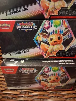 Pokemon TCG Prismatic Evolutions Surprise Box BRAND NEW FACTORY SEALED 4x - Image 2