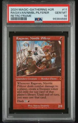 MTG Ragavan, Nimble Pilferer Retro Frame Modern Horizons 3 #11 PSA 10 Gem Mint - Image 1