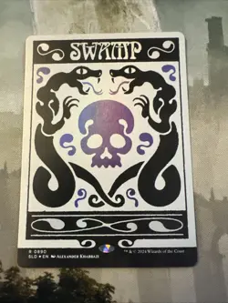Swamp (0890) -Rainbow Foil- Secret Lair Drop Foil Magic the Gathering - Image 1