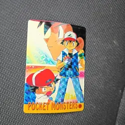 Pokemon 1995 Vending Prism Holo #4 Ash Ketchum Pinsir Metapod Pocket Monsters - Image 2