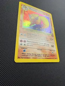 Pokemon TCG Flareon Holo Rare Unlimited Card 3/64 Jungle - Image 3