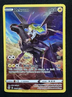 Zekrom Trainer Gallery TG05/TG30 Swsh09: Brilliant Stars Holo English Pokemon - Image 1