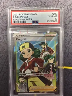 2021 Pokemon Evolving Skies Ultra Rare Copycat 200/203 PSA 10 - Image 1