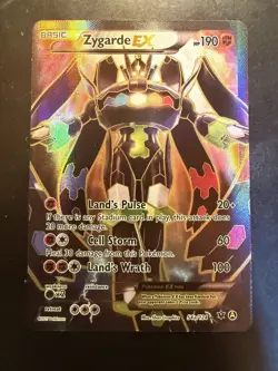 Pokemon Zygarde EX Full Art 54/124 XY Fates Collide Holo Ultra Rare LP/NM - Image 1